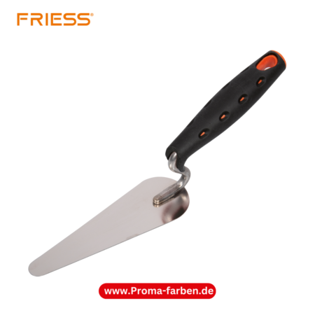 Friess Techno Katzenzungenkelle 160 mm, rostfrei, 2K-Griff rot kaufen bei Proma Farben