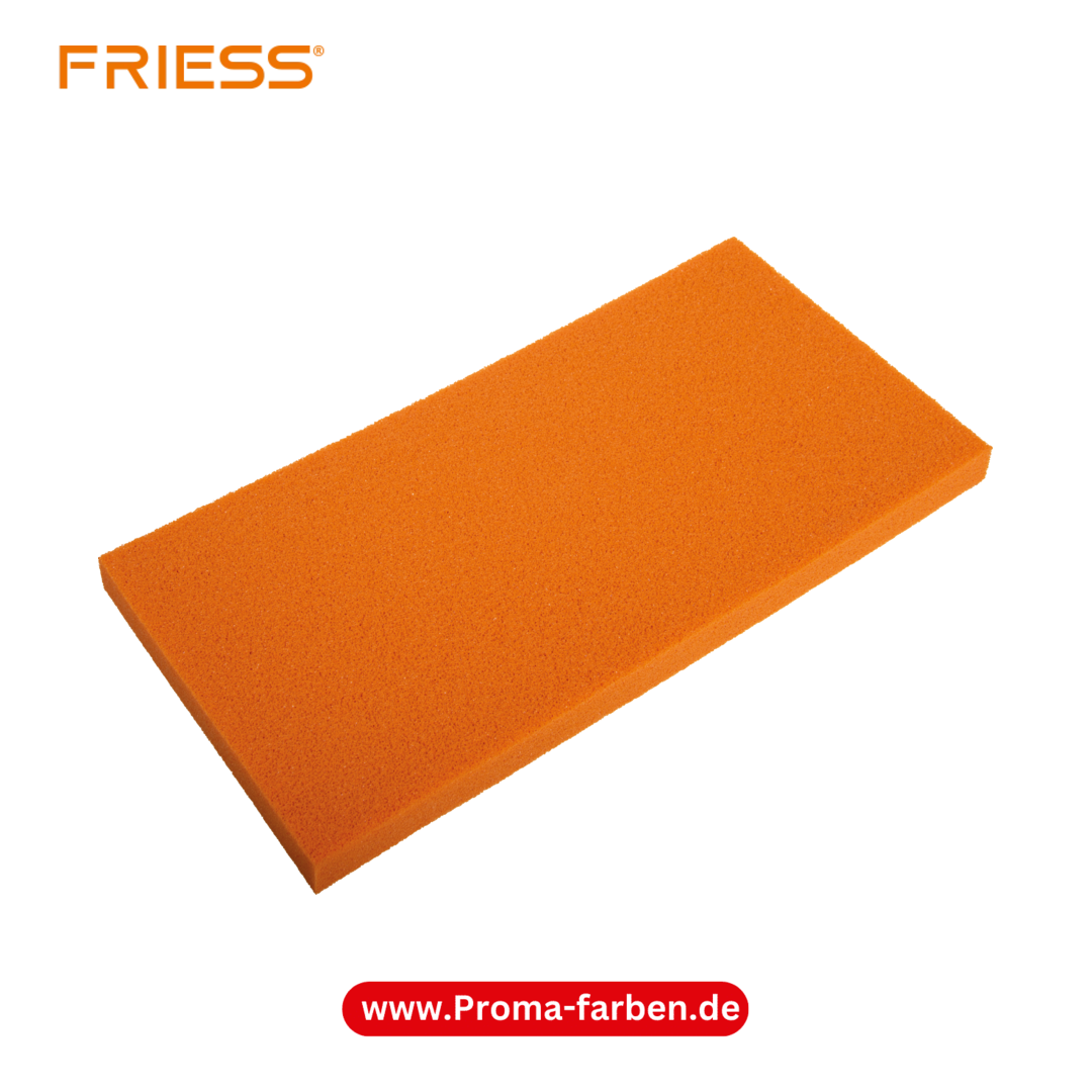 Friess Techno Velour Schwammgummibelag 280 x 140 mm, extrem fein kaufen bei Proma Farben