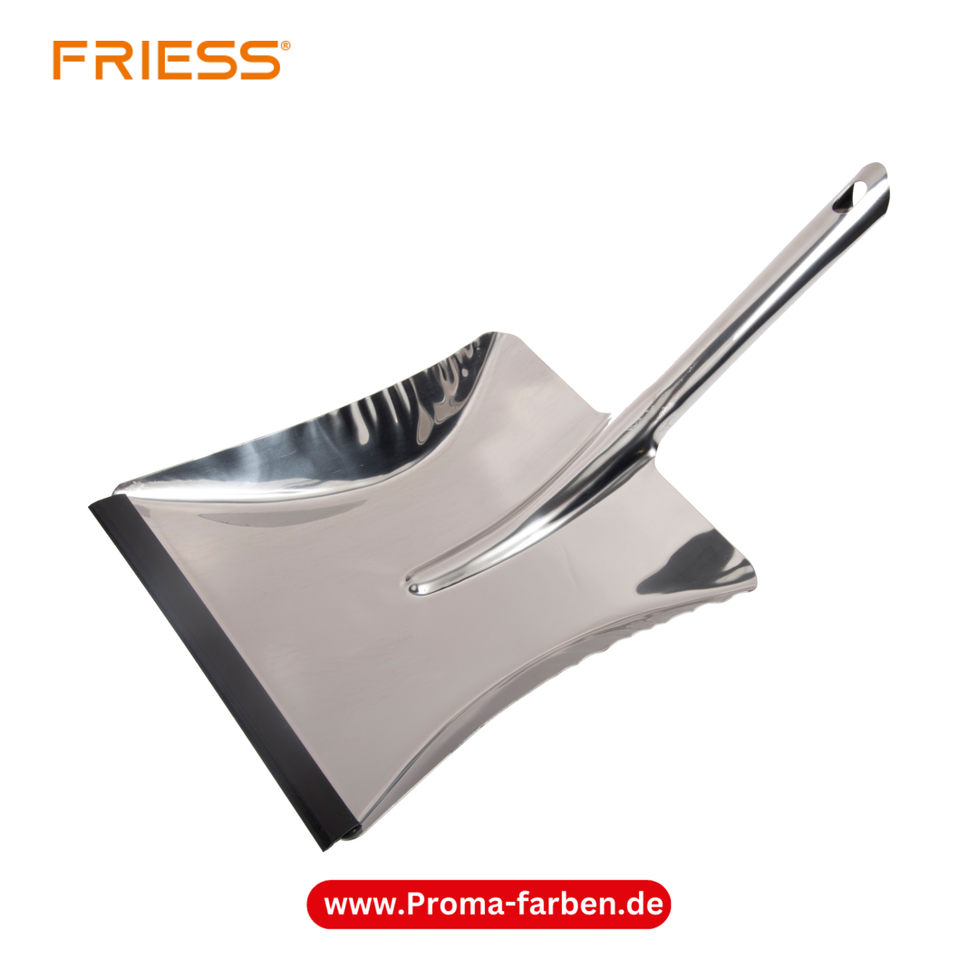 Friess Techno Kehrschaufel Edelstahl 23 cm, mit Gummilippe kaufen bei Proma Farben