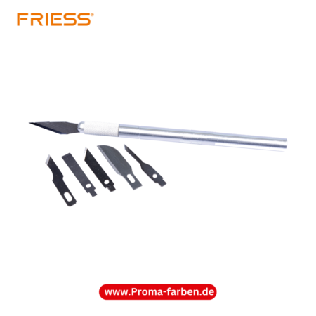 Friess Techno Schablonenmesser-Set 160 mm, 7-teilig im Etui kaufen bei Proma Farben