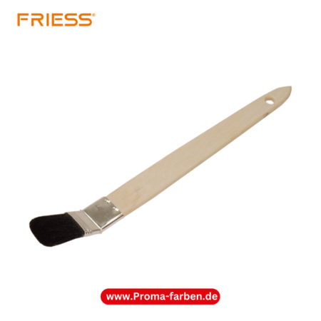 Friess Techno Plattpinsel, gebogen 30 mm, schwarze Chinaborste kaufen bei Proma Farben