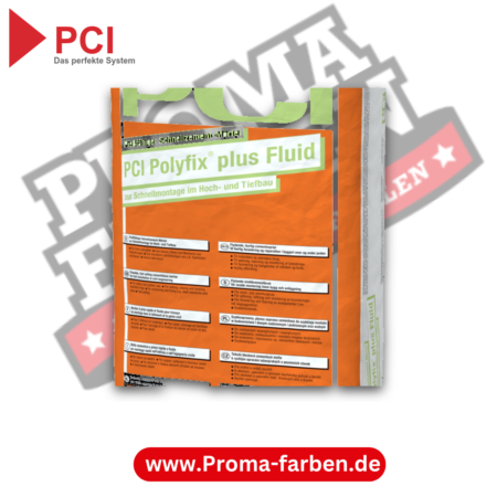 PCI Polyfix plus Fluid Schnellzementmörtel, fließfähig Grau - 25 Kg kaufen bei Proma Farben Hamburg