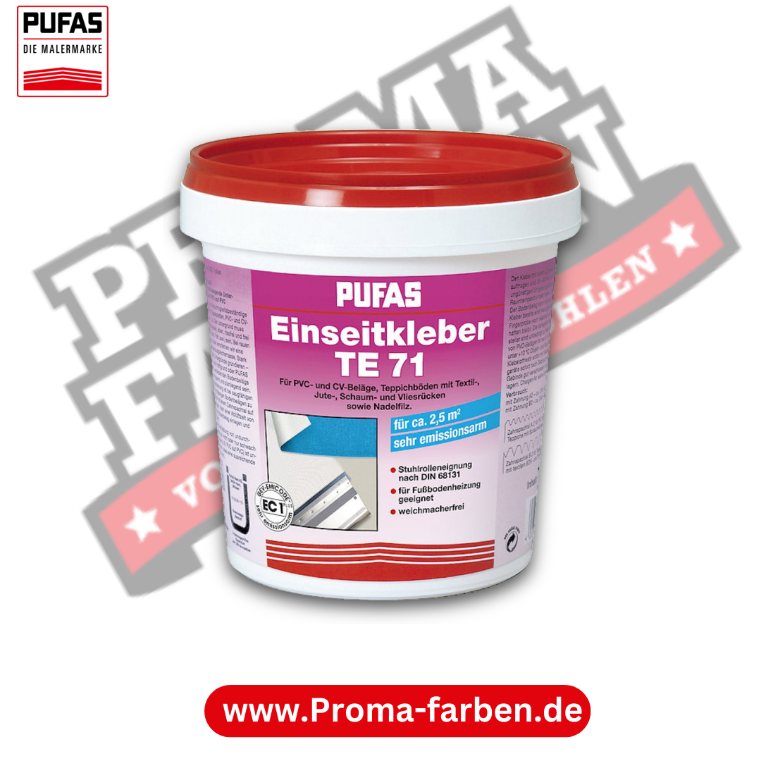 Pufas Einseitkleber TE71 kaufen bei Proma Farben