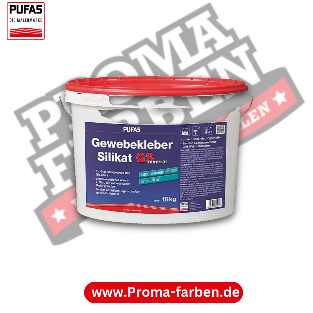 Pufas Gewebekleber Silikat GS mineral kaufen bei Proma Farben