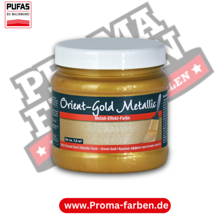 Pufas Metall-Effekt-Farbe Orient-Gold kaufen bei Proma Farben