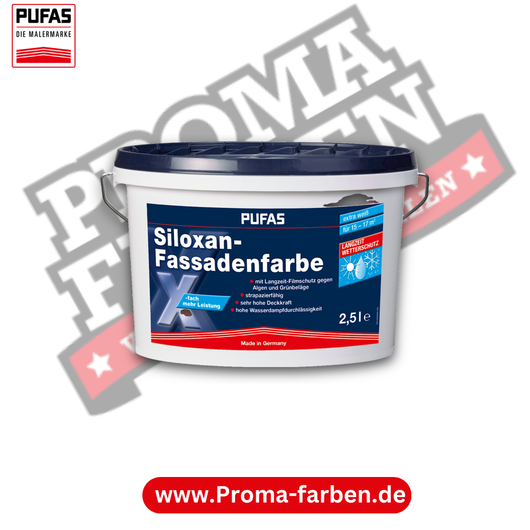 Pufas Siloxan-Fassadenfarbe kaufen bei Proma Farben