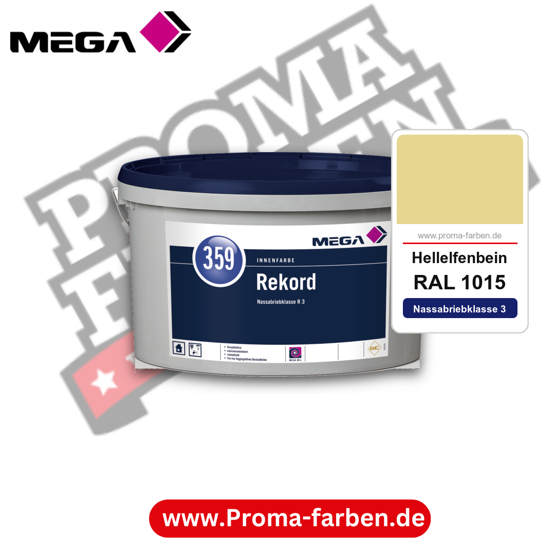 MEGA 359 Rekord RAL 1015 Hellelfenbein – Innenfarbe matt Klasse 3