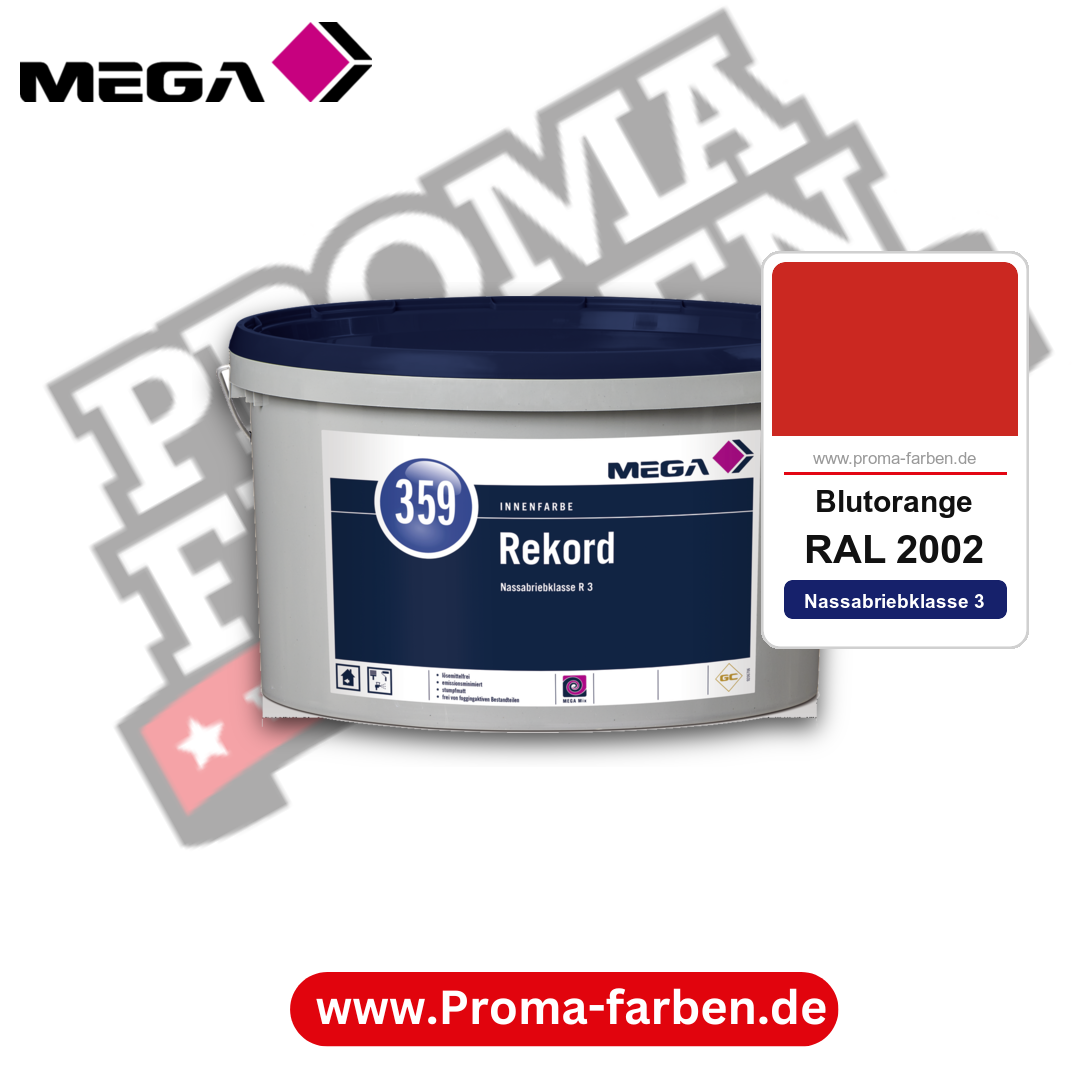 MEGA 359 Rekord RAL 2002 Blutorange – Innenfarbe matt Klasse 3
