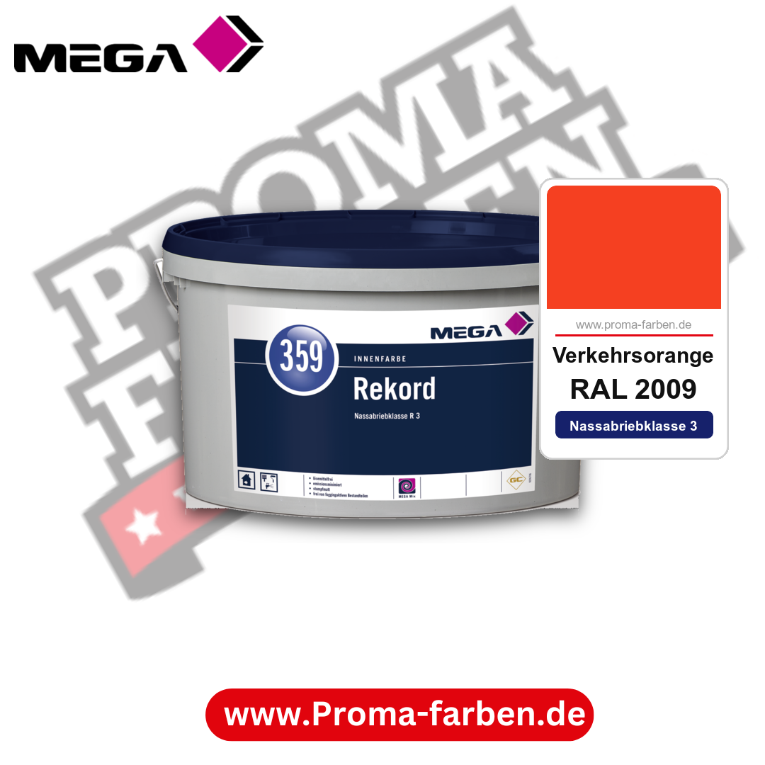 MEGA 359 Rekord RAL 2009 Verkehrsorange – Innenfarbe matt Klasse 3