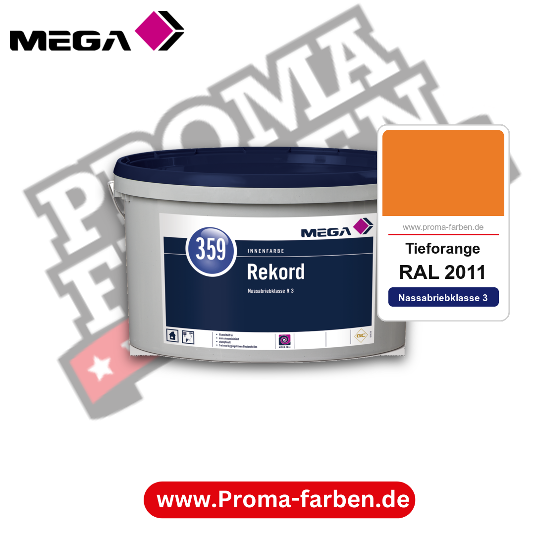 MEGA 359 Rekord RAL 2011 Tieforange – Innenfarbe matt Klasse 3