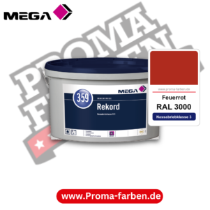 MEGA 359 Rekord RAL 3000 Feuerrot – Innenfarbe matt Klasse 3