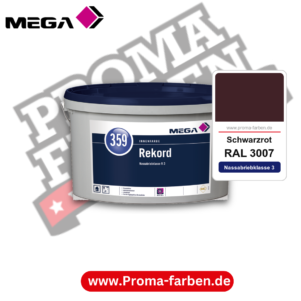 MEGA 359 Rekord RAL 3007 Schwarzrot – Innenfarbe matt Klasse 3