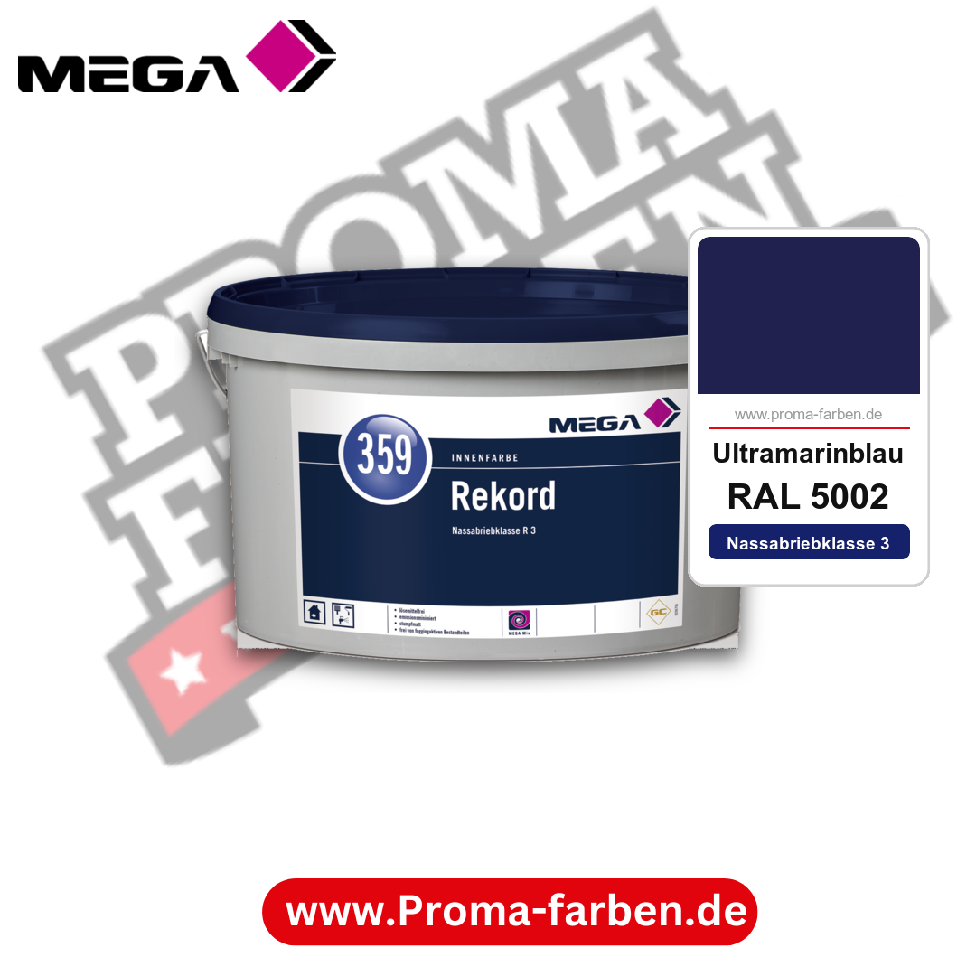 MEGA 359 Rekord RAL 5002 Ultramarinblau – Innenfarbe matt Klasse 3