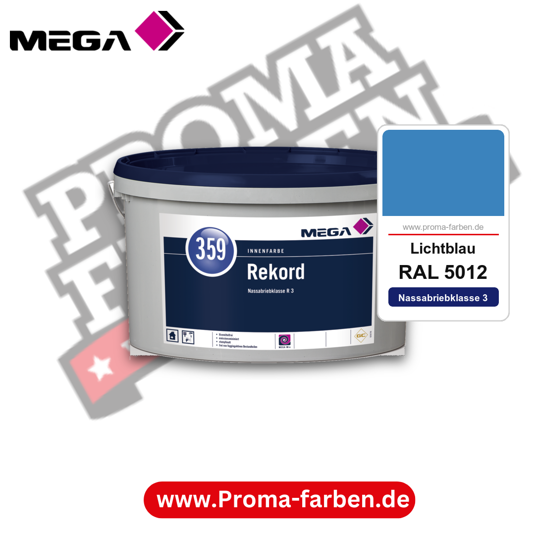 MEGA 359 Rekord RAL 5012 Lichtblau – Innenfarbe matt Klasse 3