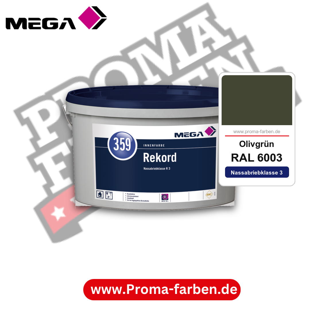 MEGA 359 Rekord RAL 6003 Olivgrün – Innenfarbe matt Klasse 3