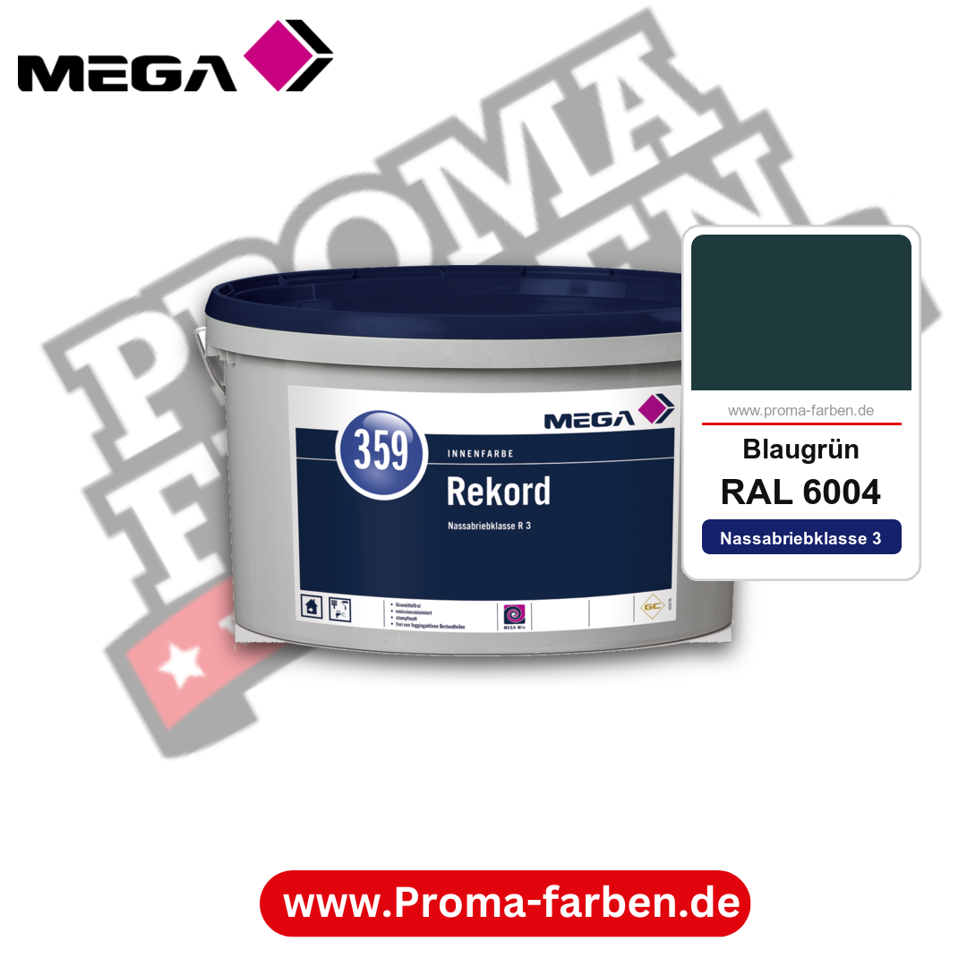 MEGA 359 Rekord RAL 6004 Blaugrün – Innenfarbe matt Klasse 3