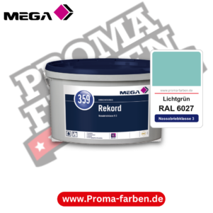 MEGA 359 Rekord RAL 6027 Lichtgrün – Innenfarbe matt Klasse 3