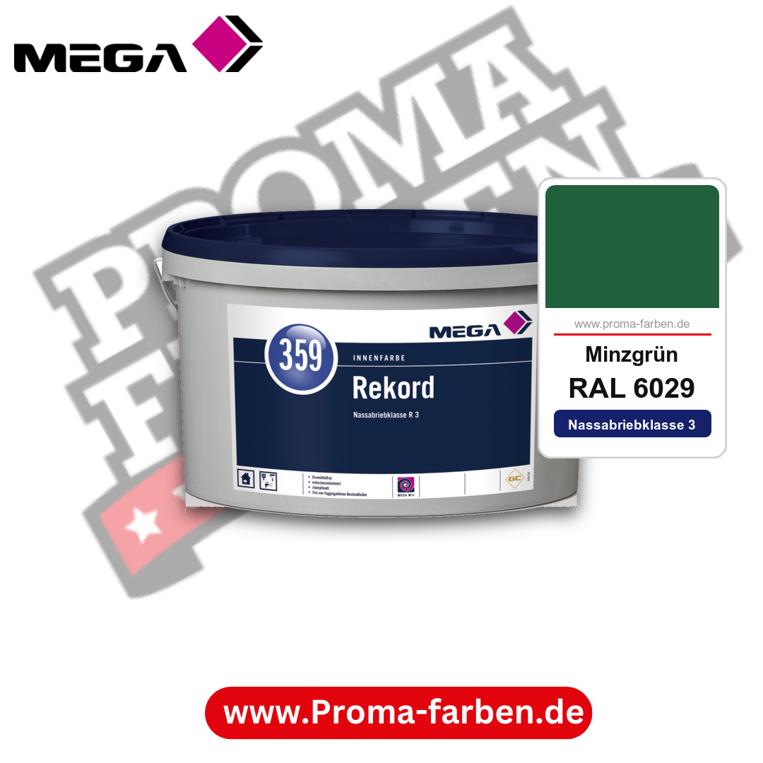 MEGA 359 Rekord RAL 6029 Minzgrün – Innenfarbe matt Klasse 3