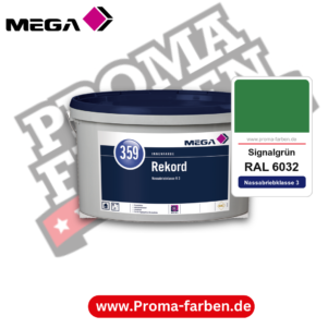 MEGA 359 Rekord RAL 6032 Signalgrün – Innenfarbe matt Klasse 3