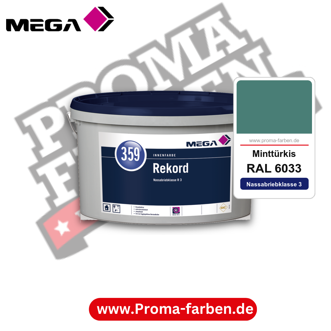 MEGA 359 Rekord RAL 6033 Minttürkis – Innenfarbe matt Klasse 3