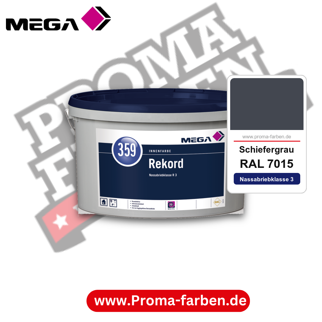 MEGA 359 Rekord RAL 7015 Schiefergrau – Innenfarbe matt Klasse 3