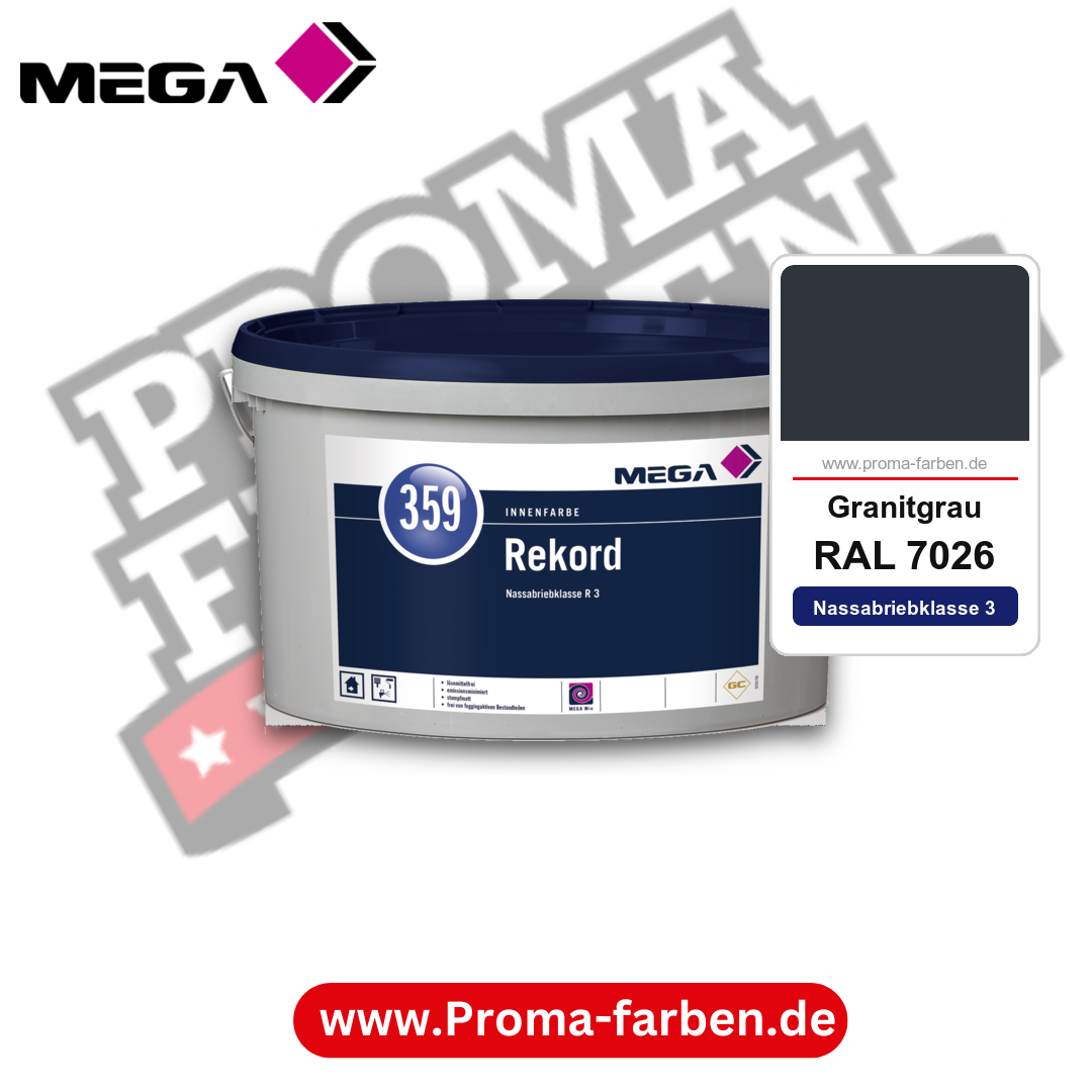 MEGA 359 Rekord RAL 7026 Granitgrau – Innenfarbe matt Klasse 3