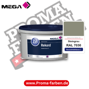 MEGA 359 Rekord RAL 7030 Steingrau – Innenfarbe matt Klasse 3