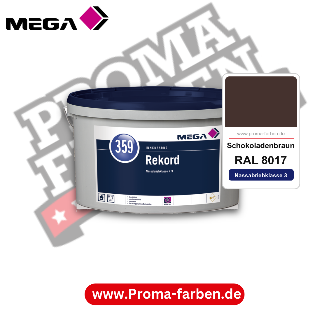 MEGA 359 Rekord RAL 8017 Schokoladenbraun – Innenfarbe matt Klasse 3