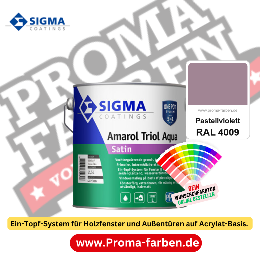 SIGMA Amarol Triol Aqua Satin kaufen bei Proma Farben RAL 4009 Pastellviolett