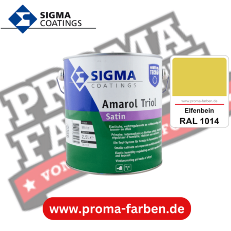 SIGMA Amarol Triol Satin Power Tech 3 kaufen bei Proma Farben RAL 1014 Elfenbein
