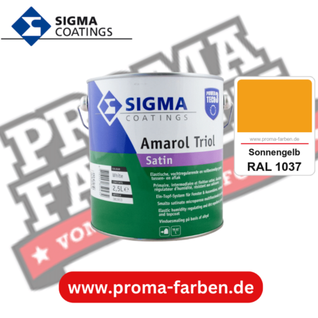 SIGMA Amarol Triol Satin Power Tech 3 kaufen bei Proma Farben RAL 1037 Sonnengelb
