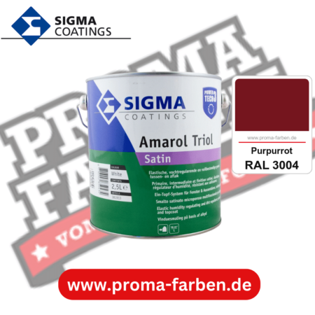 SIGMA Amarol Triol Satin Power Tech 3 kaufen bei Proma Farben RAL 3004 Purpurrot