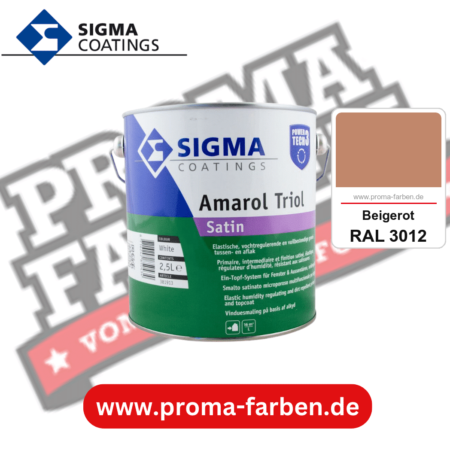 SIGMA Amarol Triol Satin Power Tech 3 kaufen bei Proma Farben RAL 3012 Beigerot