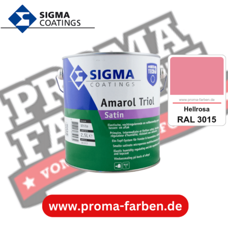 SIGMA Amarol Triol Satin Power Tech 3 kaufen bei Proma Farben RAL 3015 Hellrosa