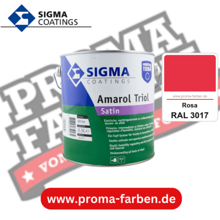 SIGMA Amarol Triol Satin Power Tech 3 kaufen bei Proma Farben RAL 3017 Rosa
