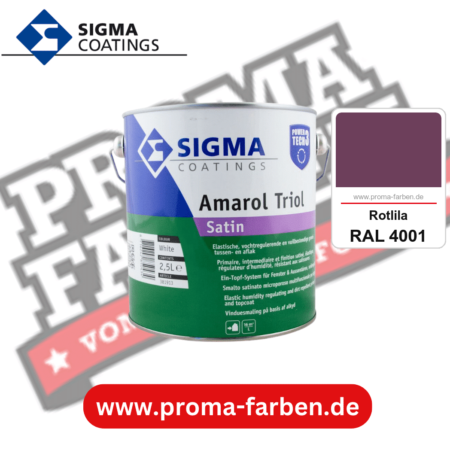 SIGMA Amarol Triol Satin Power Tech 3 kaufen bei Proma Farben RAL 4001 Rotlila