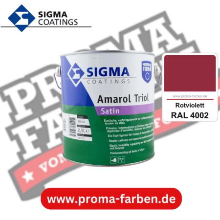 SIGMA Amarol Triol Satin Power Tech 3 kaufen bei Proma Farben RAL 4002 Rotviolett