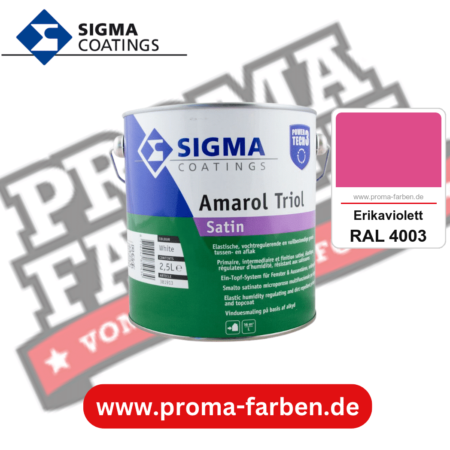 SIGMA Amarol Triol Satin Power Tech 3 kaufen bei Proma Farben RAL 4003 Erikaviolett
