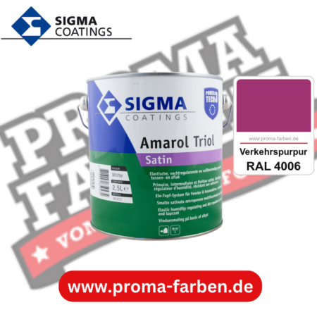 SIGMA Amarol Triol Satin Power Tech 3 kaufen bei Proma Farben RAL 4006 Verkehrspurpur