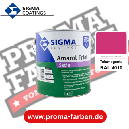 SIGMA Amarol Triol Satin Power Tech 3 kaufen bei Proma Farben RAL 4010 Telemagenta