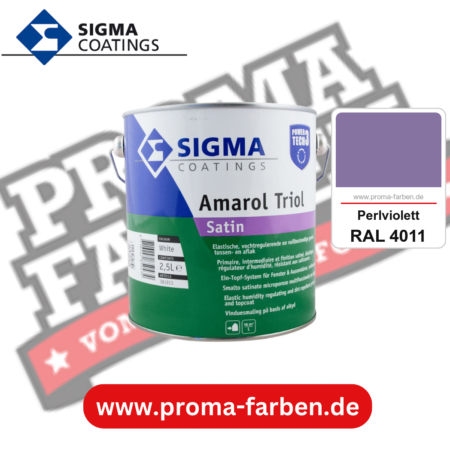 SIGMA Amarol Triol Satin Power Tech 3 kaufen bei Proma Farben RAL 4011 Perlviolett