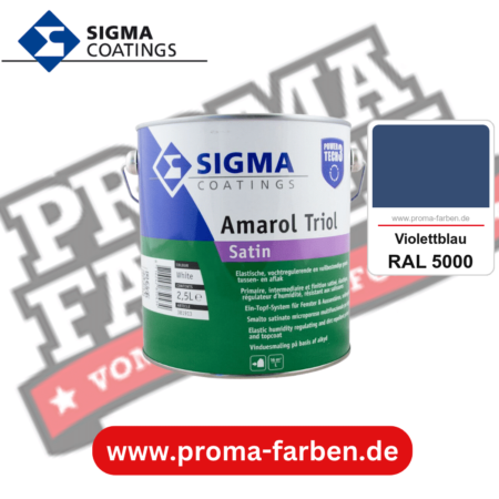 SIGMA Amarol Triol Satin Power Tech 3 kaufen bei Proma Farben RAL 5000 Violettblau