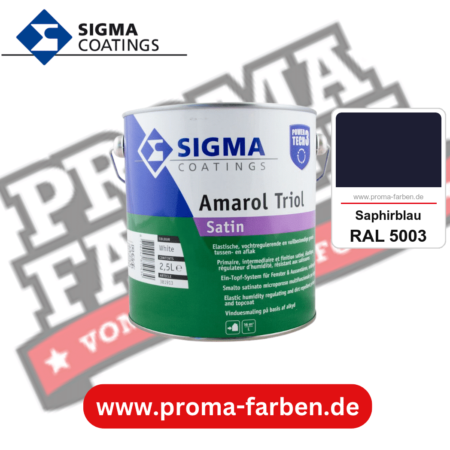 SIGMA Amarol Triol Satin Power Tech 3 kaufen bei Proma Farben RAL 5003 Saphirblau