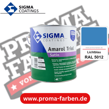 SIGMA Amarol Triol Satin Power Tech 3 kaufen bei Proma Farben RAL 5012 Lichtblau
