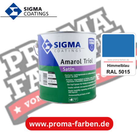 SIGMA Amarol Triol Satin Power Tech 3 kaufen bei Proma Farben RAL 5015 Himmelblau