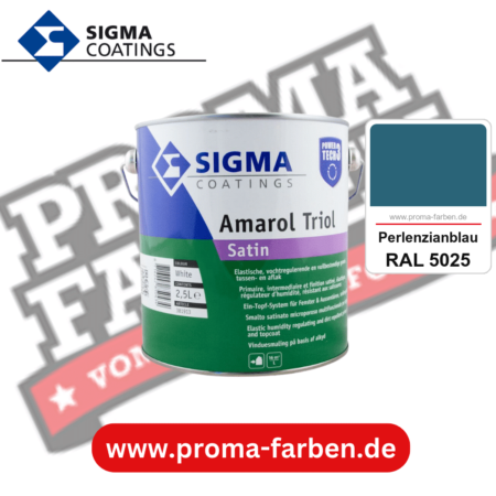 SIGMA Amarol Triol Satin Power Tech 3 kaufen bei Proma Farben RAL 5025 Perlenzianblau