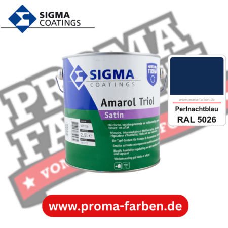 SIGMA Amarol Triol Satin Power Tech 3 kaufen bei Proma Farben RAL 5026 Perlnachtblau