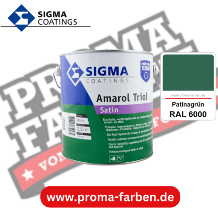 SIGMA Amarol Triol Satin Power Tech 3 kaufen bei Proma Farben RAL 6000 Patinagrün