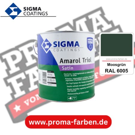 SIGMA Amarol Triol Satin Power Tech 3 kaufen bei Proma Farben RAL 6005 Moosgrün