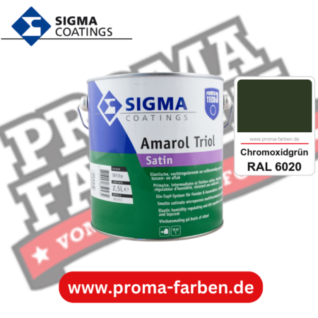 SIGMA Amarol Triol Satin Power Tech 3 kaufen bei Proma Farben RAL 6020 Chromoxidgrün